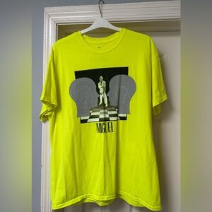 Miguel Ascension Tour Neon Yellow T-Shirt, XL
